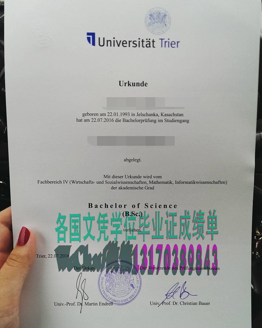 哪里能买到特里尔大学文凭