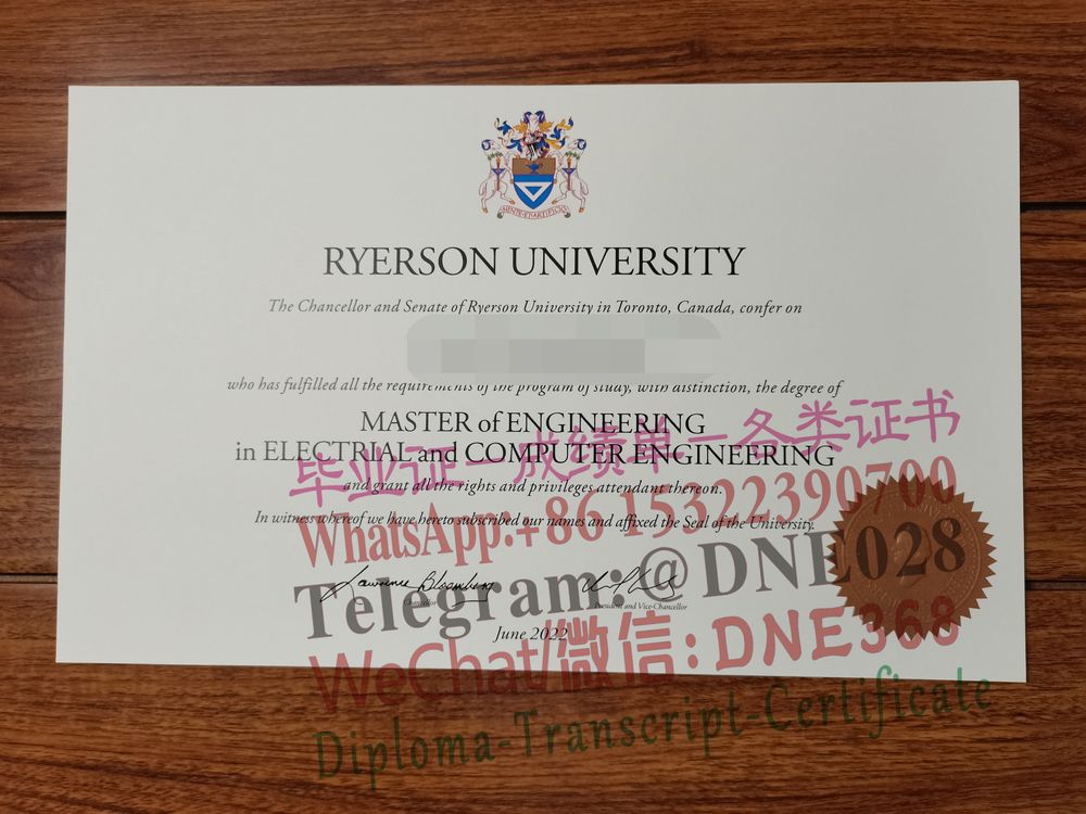 加拿大瑞尔森大学毕业证样本