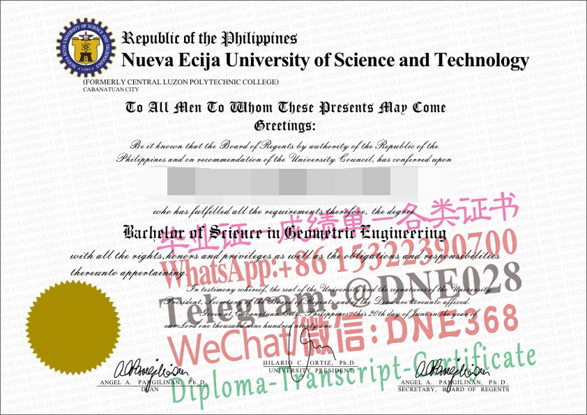 菲律宾国立雷省科技大学样本